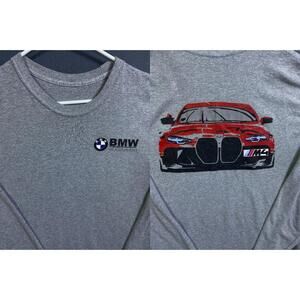 BMW of Columbus M Series Embroidered Racing Long Sleeve T Shirt Large (No Tag)